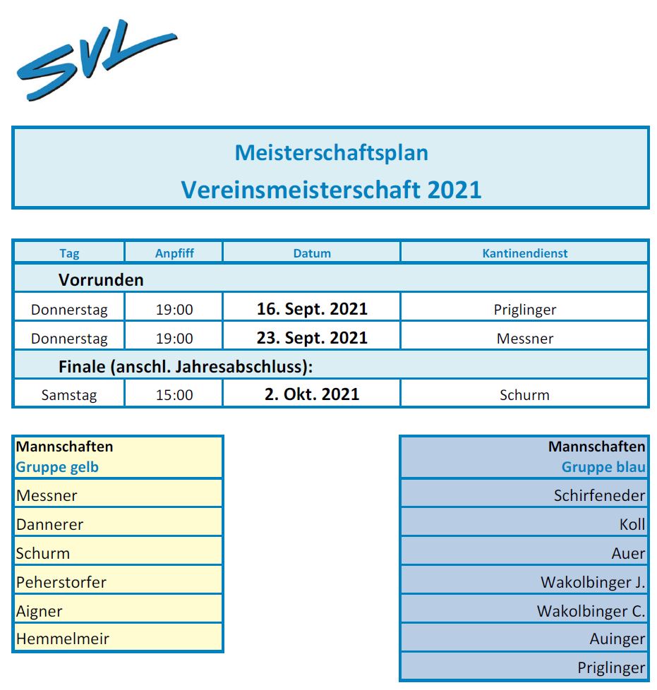 VM21 - Terminplan